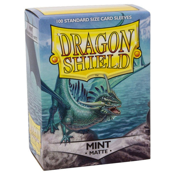Dragon Shield Deck Protector Matte Mint 100 Standard Size Card Sleeves Main image