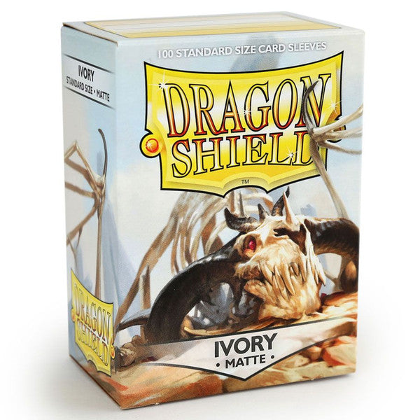 Dragon Shield Magic Deck Protector Matte Ivory 100 Standard Size Card Sleeves