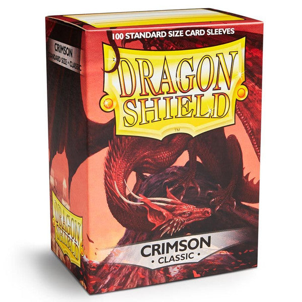 Dragon Shield Sleeves Standard Card Protector Classic Crimson 100