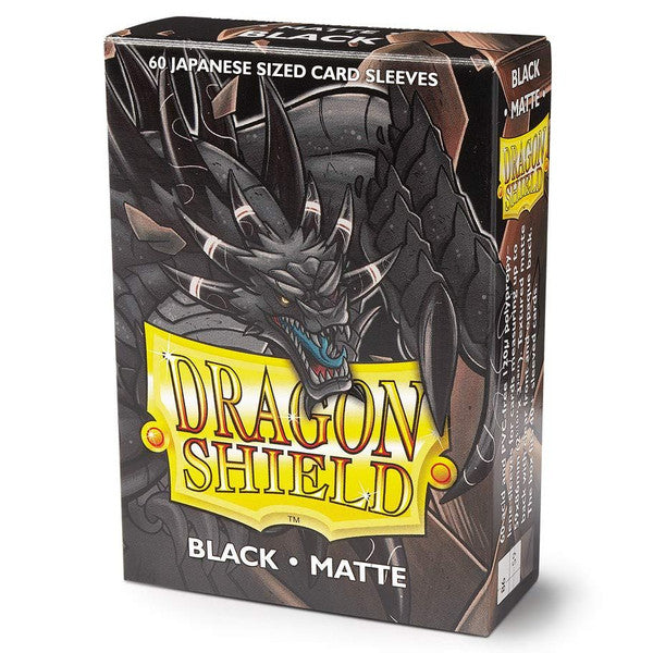 Dragon Shield Deck Protector Japanese Matte Black Card Sleeves