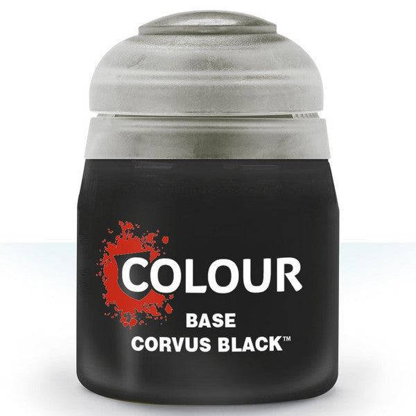 CITADEL Games Workshop Base Paint: Corvus Black (12ml)