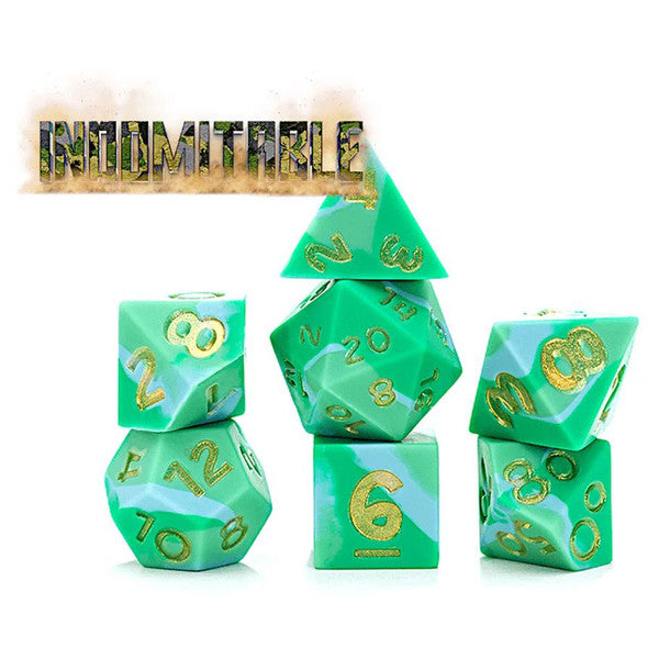 Gate Keeper Games 7-Set Cube Anti-Stress Dice Silicone Accessory Main image