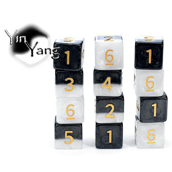 Gate Keeper Games D6 Cube Yin Yang 12 Dice Heir Pack Set Main image