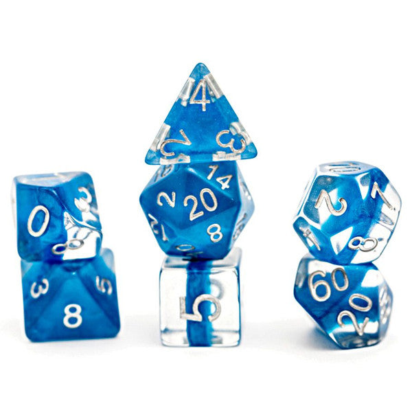 Gate Keeper Games Neutron Power Teal Dice 7-Piece Set