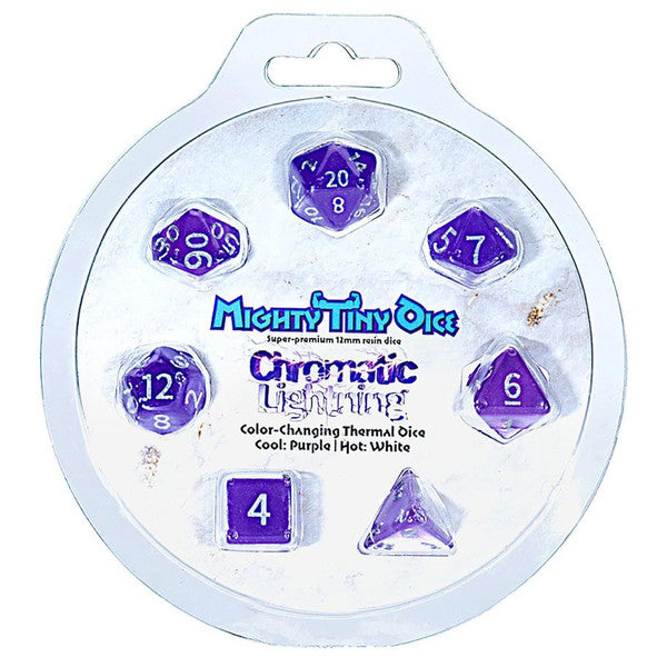 Gate Keeper Games Chromatic Lightning Mighty Tiny Dice Color Changing 7-Pc Main image