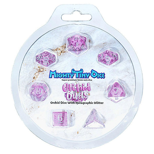 Gate Keeper Games Buds Mighty Tiny Dice Orchid 7-Set