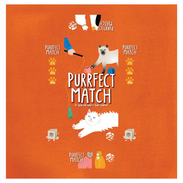 Greater Than Games Purrfect Match Family Friendly Card Game Ages 8+