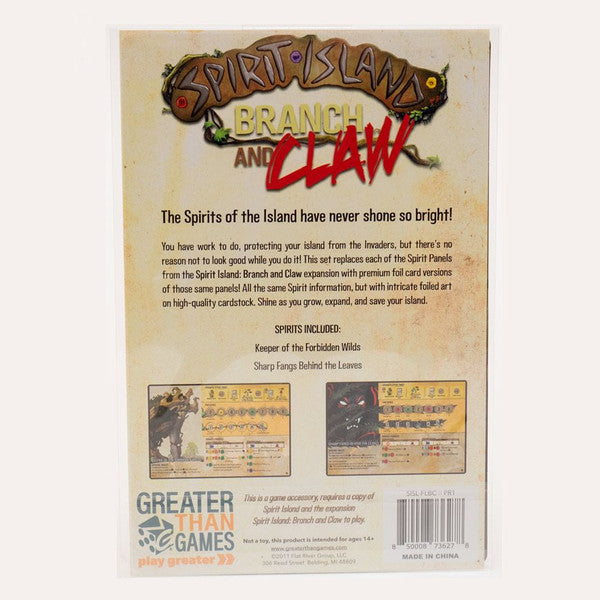 Greater Than Games Spirit Island Branch Claw Foil Panels Component Upgrade