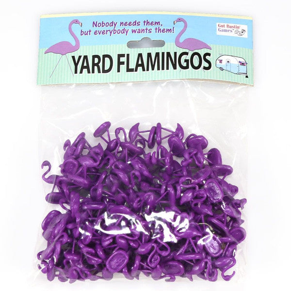 Gut Bustin' Games Trailer Park Wars Purple Flamingoes Yard Flamingos