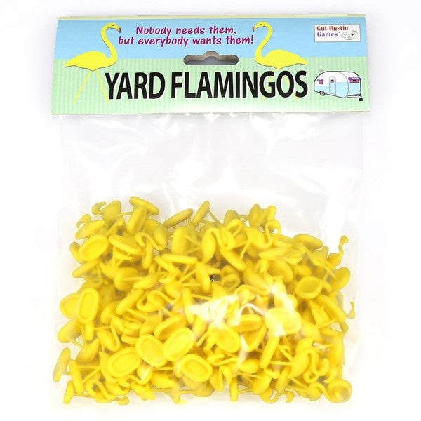 Gut Bustin' Games Trailer Park Wars Yellow Flamingos Yard Miniatures Main image
