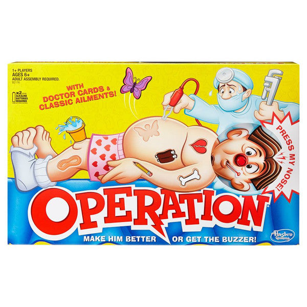 Hasbro Operation Electronic Board Game Ages 6+