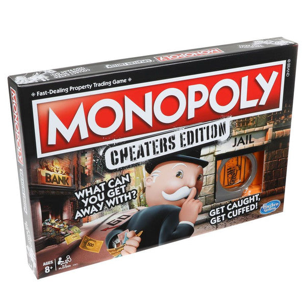 Hasbro Monopoly Cheaters Edition Game Board for 3-6 Players