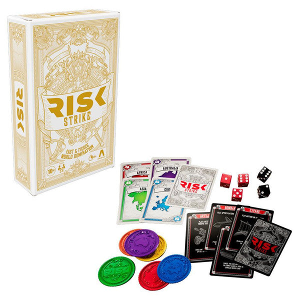 Hasbro Gaming Risk Strike Cards and Dice Strategy Game Main image