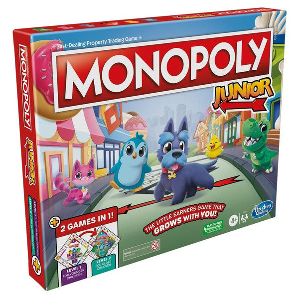 Hasbro Monopoly Junior 2-Sided Gameboard Players Main image