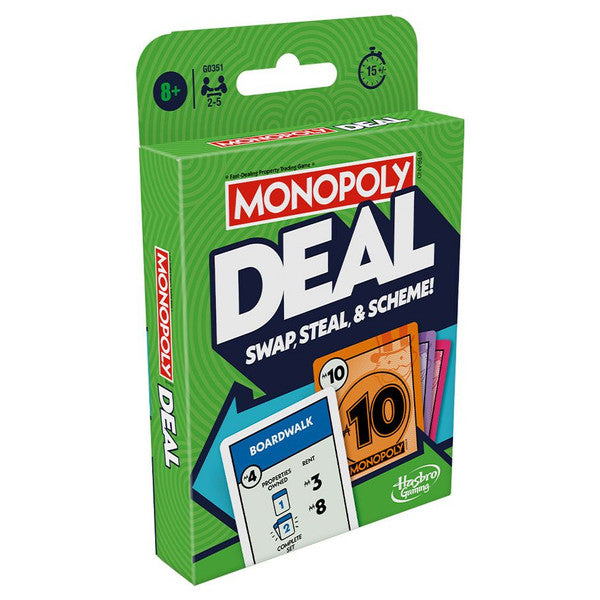 Hasbro Monopoly Deal Card Game Quick Playing Family Ages 8+