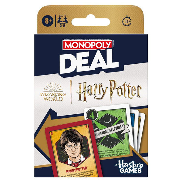 Hasbro Monopoly Deal Harry Potter Card Game Family Travel Size
