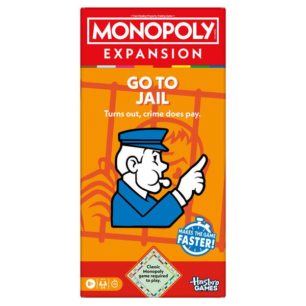 Hasbro Monopoly Go to Jail Expansion Family Board Games