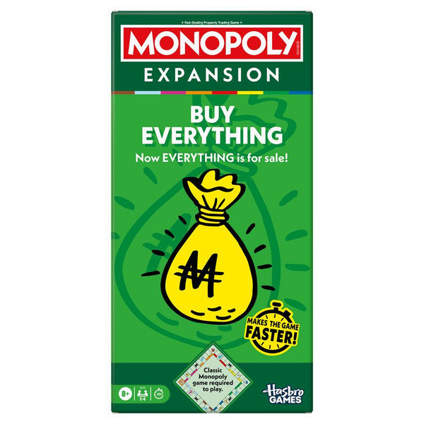 Hasbro Monopoly Buy Everything Expansion Family Board Games