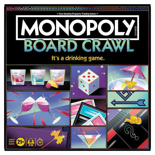 Hasbro Monopoly Board Crawl Drinking Party Game Adults
