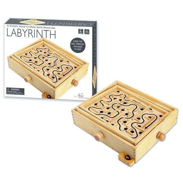 Intex Entertainment Wooden Labyrinth Strategy Game