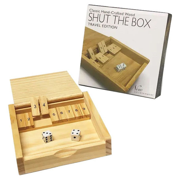 Intex Entertainment Wooden Shut The Box Travel Edition
