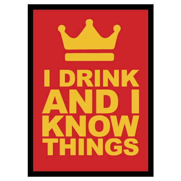 Legion Supplies Deck Protector I Drink and Know Things Matte Finish 50