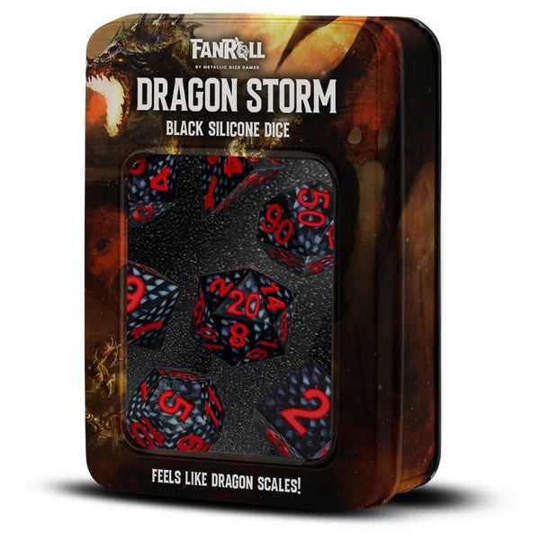 FanRoll by MDG Silicone Dragon Storm Black Scales Set