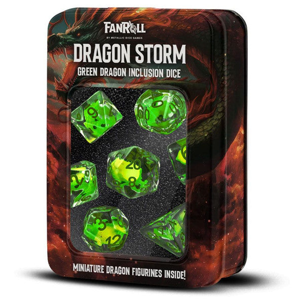 FanRoll by MDG Dragon Storm Green Inclusion Resin Set Main image