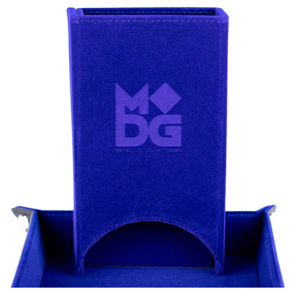 FanRoll by MDG Dice Tower Fold Up Velvet Blue Role Playing Game Accessories