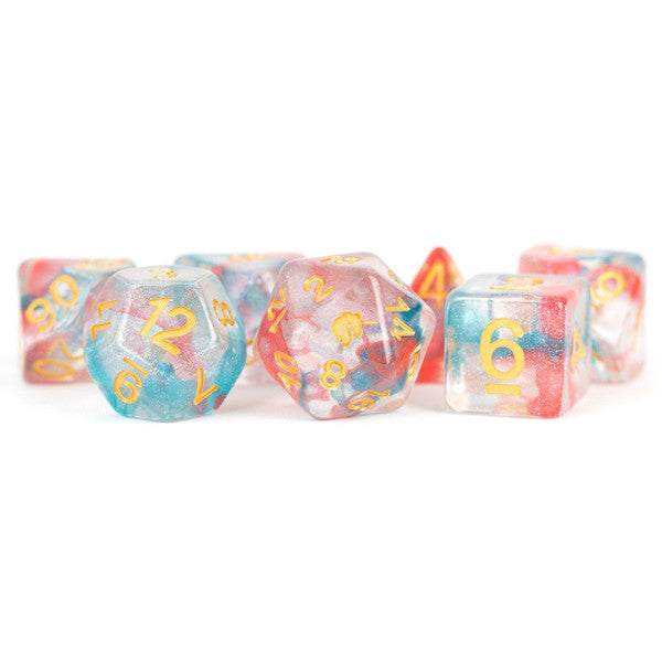 FanRoll by MDG Unicorn Resin Astral Swell Poly Dice Set