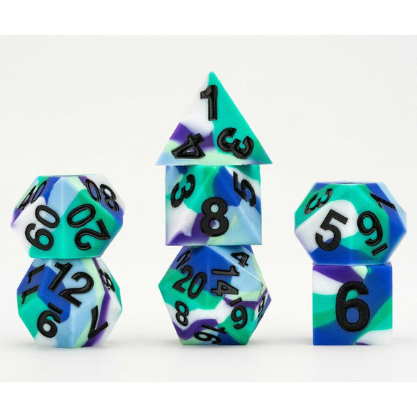FanRoll by MDG Sharp Edge Silicone Rubber Pride Gay Men Dice Set