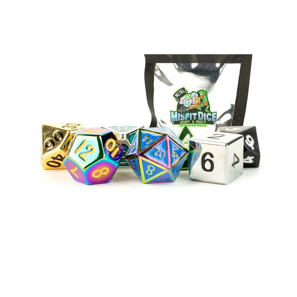 FanRoll by MDG Mystery Misfit Metal Polyhedral Dice Set 7 Pieces Main image