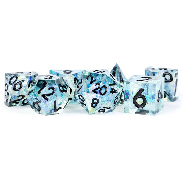 FanRoll by MDG Handcrafted Sharp Edge Resin Dice Set
