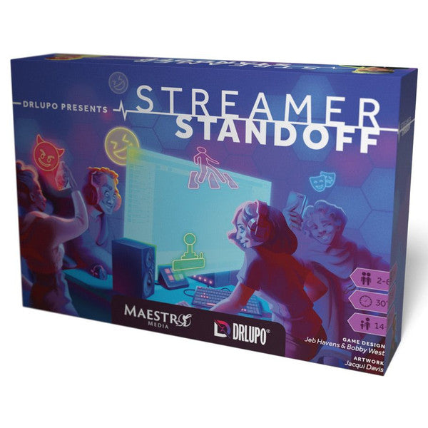 Maestro Media Streamer Standoff Strategy Board Game Race to 20m Subscribers