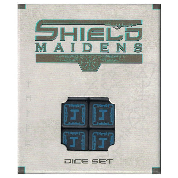 Mongoose Publishing Shield Maidens Glow in the Dark Dice Set