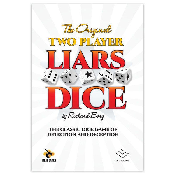 Mr. B. Games Mr B Games 2 Player Liars Dice Edition Board Game