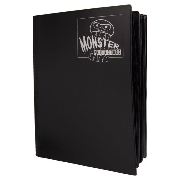 Monster Protectors Binder 9 Pocket Mega Matte Black Trading Card Pockets