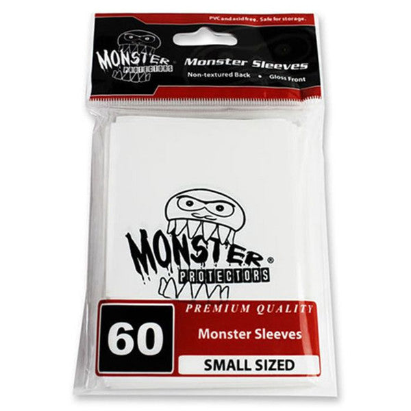 Monster Protectors Deck Protector Small Glossy Monster Logo Solid White Main image