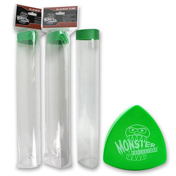 Monster Protectors Playmat Tube Prism Green Tcg Gaming Main image