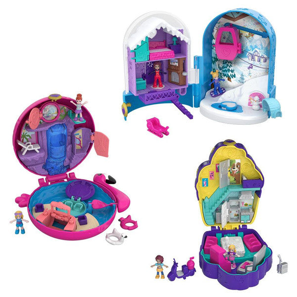 Mattel, Inc. Mattel Inc Polly Pocket Big World Assortment 4 Compact Playsets Main image