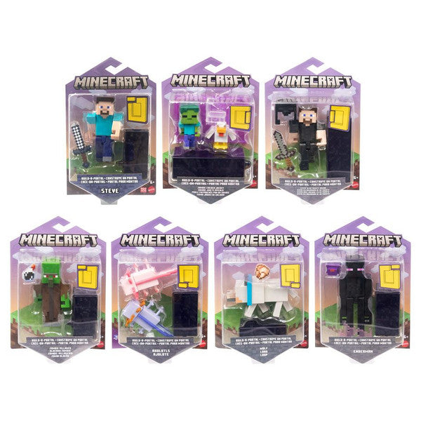 Mattel, Inc. Mattel Minecraft Craft-a-Block Characters 3.25-Inch Pixelated Desig Main image