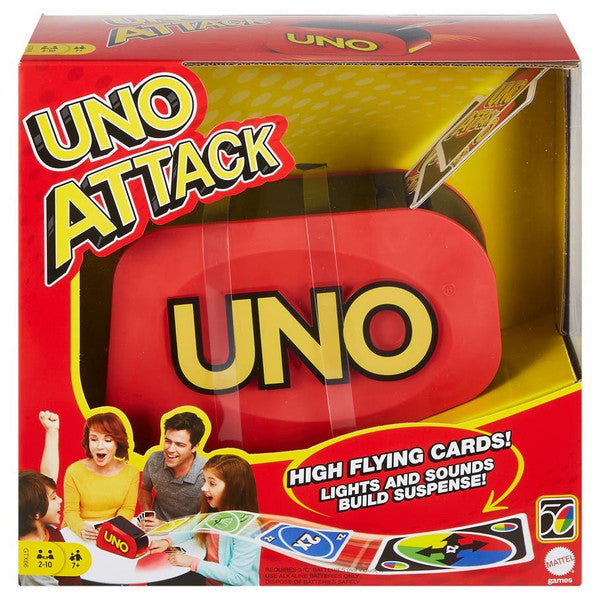 Mattel, Inc. Mattel Uno Attack Card Game with Launcher Blaster Lights and Sounds