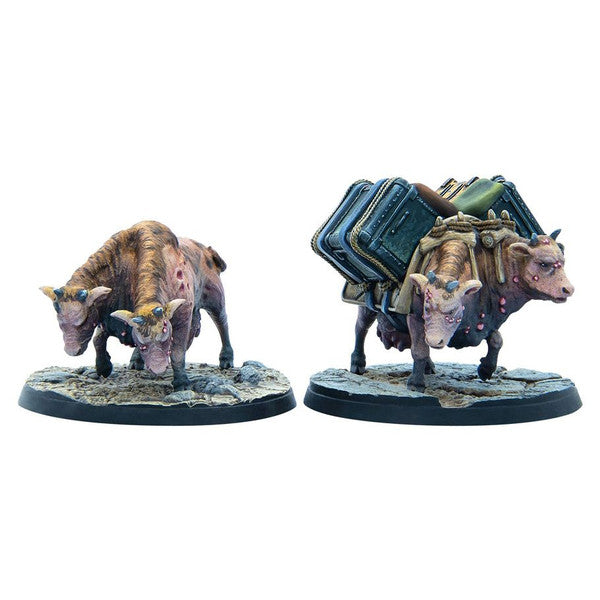 Modiphius Entertainment Fallout Wasteland Warfare Creatures Brahmin Herd Wave Main image