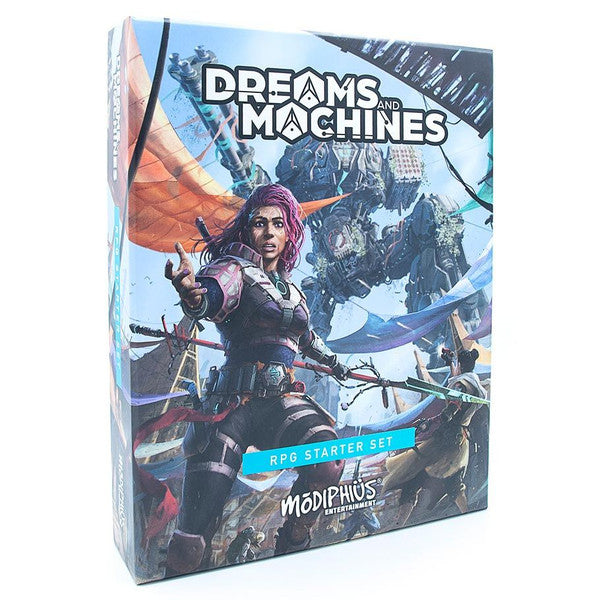 Modiphius Entertainment Dreams and Machines Starter Set Booklet Dice Cards