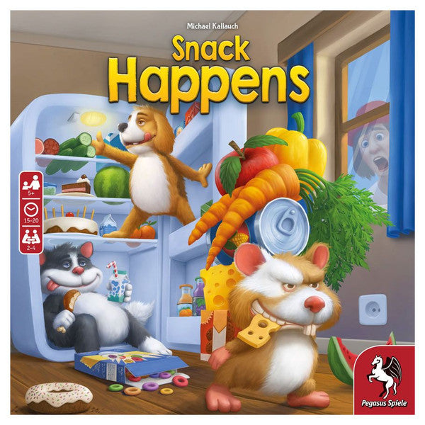 Pegasus Spiele Board Game Multilingual English German Snack Happens Main image