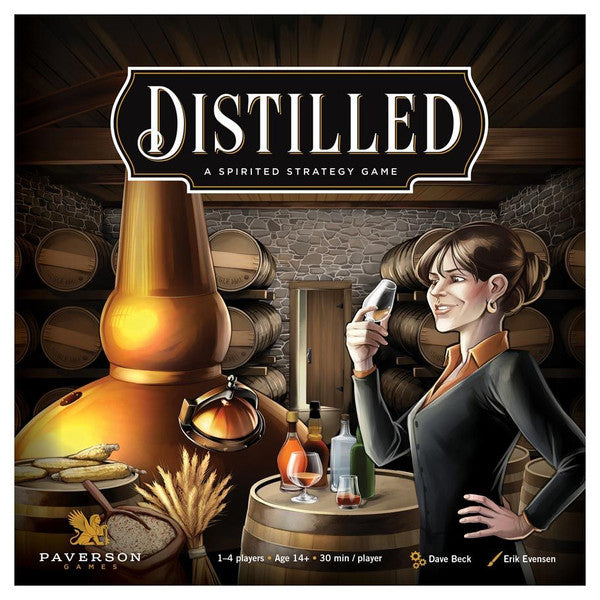 Paverson Games Distilled Spirited Strategy Euro Game For 1-5 Players