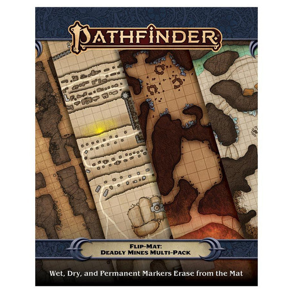 Paizo Pathfinder Flipmat: Deadly Mines Multipack By Stephen Radneymacfarland And
