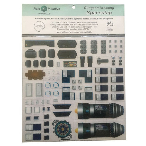 Role 4 Initiative Dungeon Dressing Spaceship Poly Set Opaque Red 15 Main image