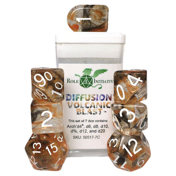 Role 4 Initiative Arch'd4 7-Set Diffusion Volcanic Blast Dice Main image