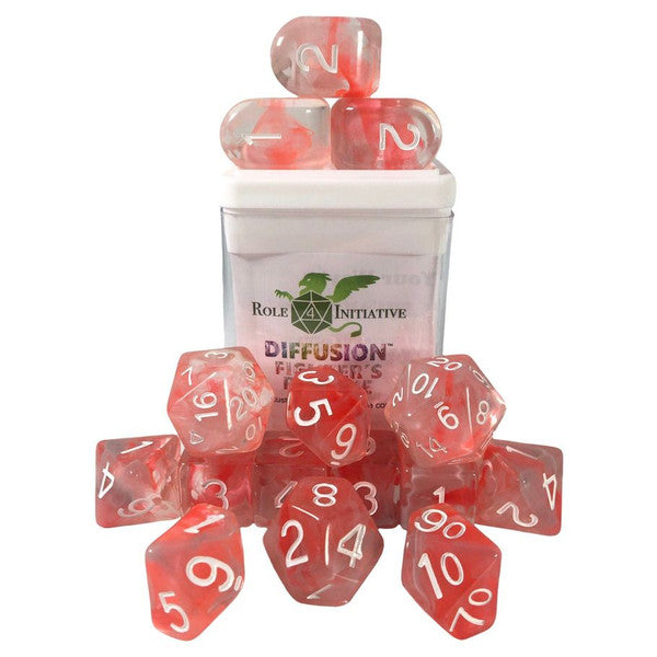 Role 4 Initiative 15-Set Diffusion Fighter's Resolve Dice All Numbers